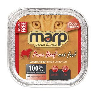 Marp Katzenfutter Getreidefrei Rind- 100g Schale